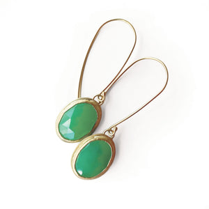 Chrysoprase drops