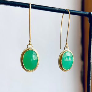 Chrysoprase drops