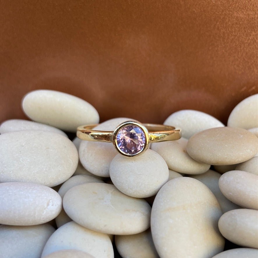 Pink Spinel Ring 14k - musa de oro